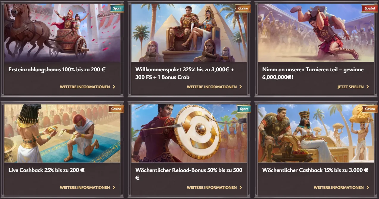 Vicibet Boni und Aktionen